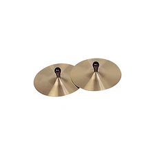 Rhythm Band Brass Cymbals with Knobs 7 in. Pair With Handles