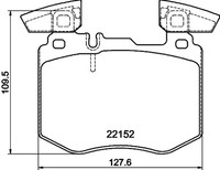 Hella Bremsbelagsatz Scheibenbremse FüR Mercedes-Benz GLC X253 C253
