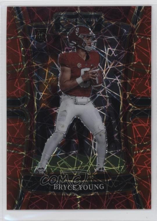 2023 Select Draft Picks Concourse Red Lazer Prizm Bryce Young #1 Rookie RC 1op5