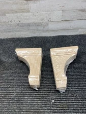 Lot of TWO 2-1/4 in. x 5 in. x 7 in. Unfinished Wood Alder Stockport Corbel