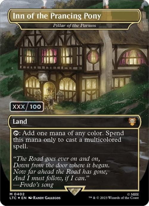 MTG English Inn of the Prancing Pony - Pillar of the Paruns (Serial Numbered) NM