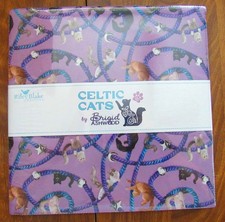 Riley Blake "Celtic Cats" by Brigid Ashwood, Layer Cakes 42pcs 10" x 10"