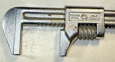 Vintage 1950s-1960s Diamond Tools and Horseshoe Co C-711 Adjustable Wrench Clean