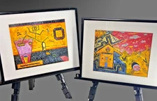 P. Terrani Signed Numbered Diptych Prints 1994 Limited Edition 7/250 & 17/250 Fr