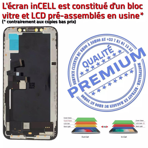 inCELL Apple Écran Complet iPhone XS A1920 PREMIUM Retina LCD 5,8 pouces - Photo 7/9