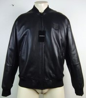 Emporio Armani Leather Jacket Herren Lederjacke Blouson Gr.50 Neu Mit Etikett