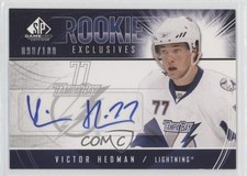 2009 SP Game Used Edition Rookie Exclusives 90/100 Victor Hedman #RE-VH Auto 2d8