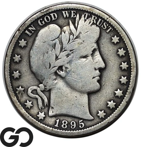 1895-O Barber Half Dollar, Tough VG++ Better Date