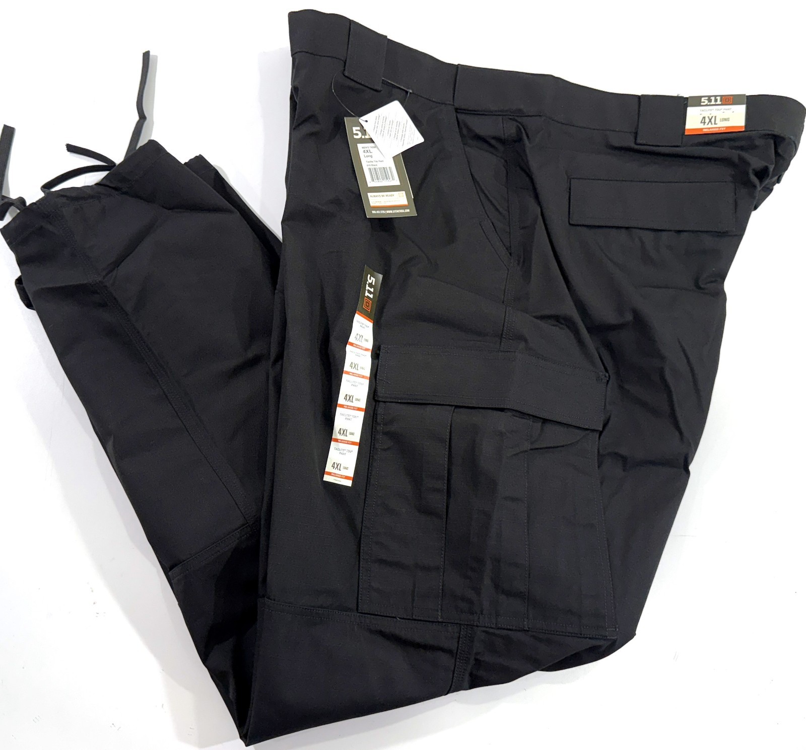 NWT 4XL LONG MENS 5.11 TACTICAL 74280 TACLITE TDU CARGO PANTS BLACK 4XL LONG