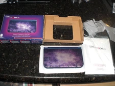 Nintendo New 3DS XL Galaxy Purple Console CIB COMPLETE System Box Manual AR Cord