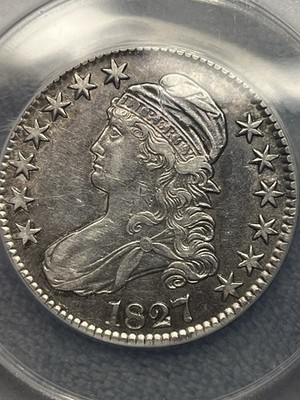 ニコラス・ミドォページ 1827 capped bust half dollar XF-45 ANACS Graded (cleaned) | eBay