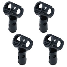 4Pcs Microphone Clip Rubber Flexible Mic Holder Handheld Wireless Mic