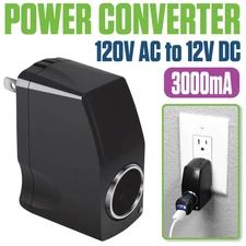 Cellet 120V AC to 12V DC 3000mA Power Converter Cigarette Lighter Adapter