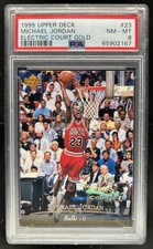 1995-96 Upper Deck Michael Jordan Electric Court Gold #23 Bulls PSA 8