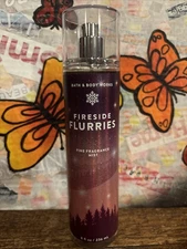 NEW Bath & Body Works FIRESIDE FLURRIES Fine Fragrance Mist HTF
