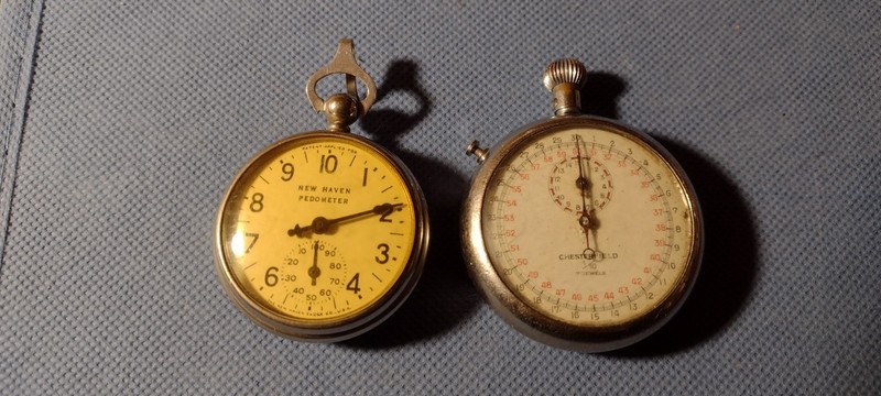 Vintage Mechanical Stop Watch & Pedometer