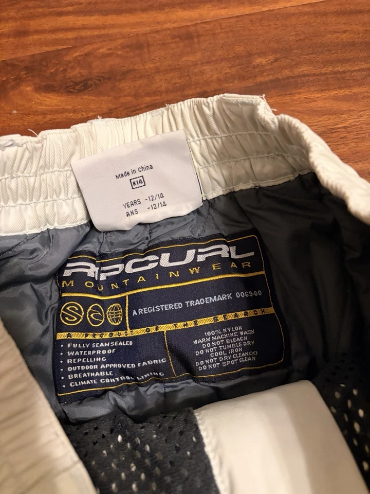 Rip Curl Mountainwear Schneehose Größe 14 Jahre Farbe weiß - Bild 3 von 4