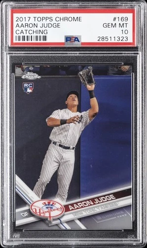 2017 TOPPS CHROME #169 AARON JUDGE PSA 10