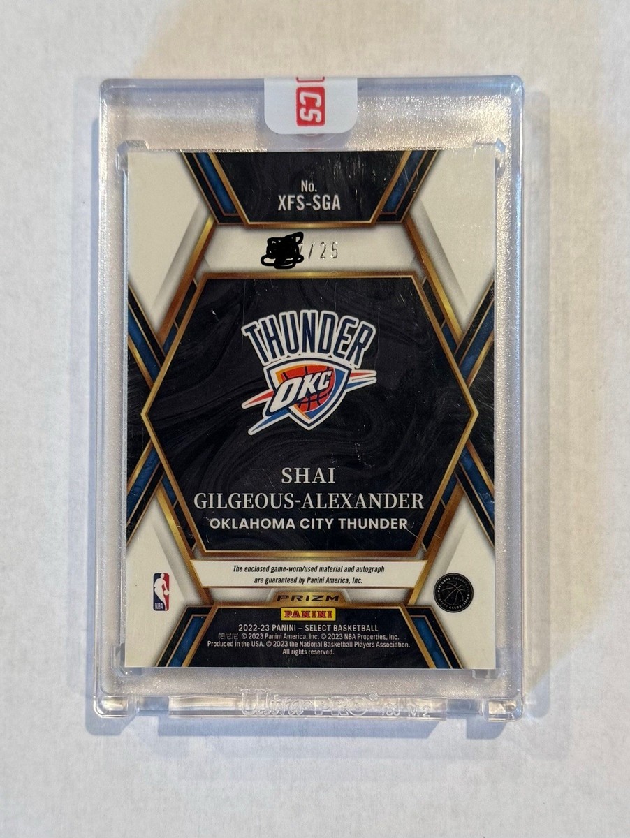 2022-23 Panini Select SGA Tie-Dye TriplPatch Auto /25 Shai