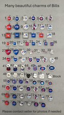 Sale from 2-6pcs charms, Beautiful designs of Buffalo Bills NFL Football team.
