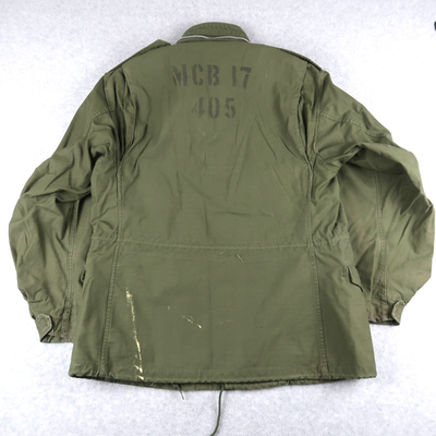 Vintage 60s M-65 M65 US Army Vietnam Field Jacket Stencil Seabees