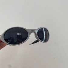 Oakley X KIth Eye Jacket Polarized Sunglasses Sliver Frame Black Lenses