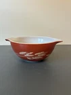 Vintage Pyrex Autumn Harvest Wheat Handle Spout 10” Nesting Mixing Bowl 442