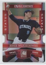2010 Donruss Elite Extra Edition Status Red Die-Cut /100 Asher Wojciechowski 0a1