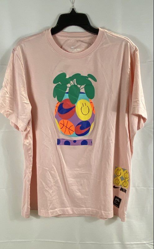 Nike Men's Pink A.I.R. David Bruce Graphic T-Shirt Sz XL
