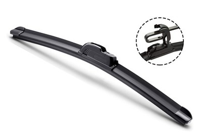 15'' (381mm) ALL SEASON U or J Hook BRACKETLESS WINDSHIELD WIPER BLADE F408