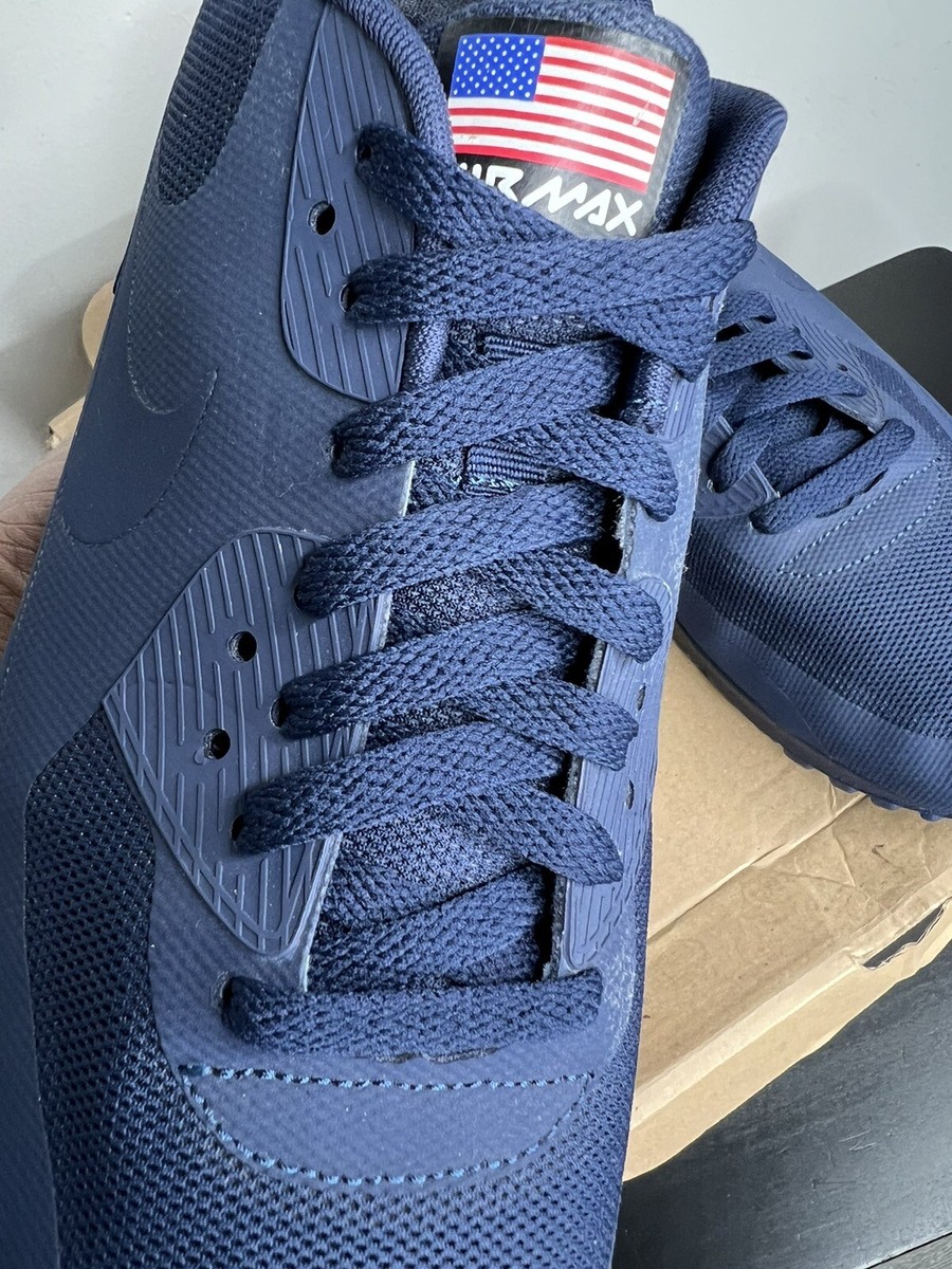Nike Air Max 90 Hyperfuse QS Independence Day USA Navy Size