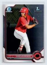 2022 Bowman - Chrome Prospects Braylin Minier #BCP-93 Cincinnati Reds