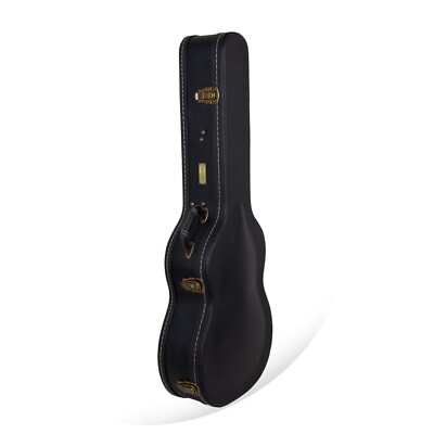 Crossrock Wooden Case-Fits 4/4 Classical Nylon String Guitars-Vintage Hardware