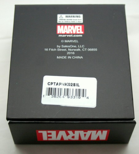 Marvel Captain America Shield Necklace Pendant New NOS Box 925 Sterling Silver - Picture 7 of 7