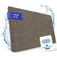 Fußmatte Waschbar Saugstark Baumwolle - Innen Außen Rutschfest Flach Waterblock