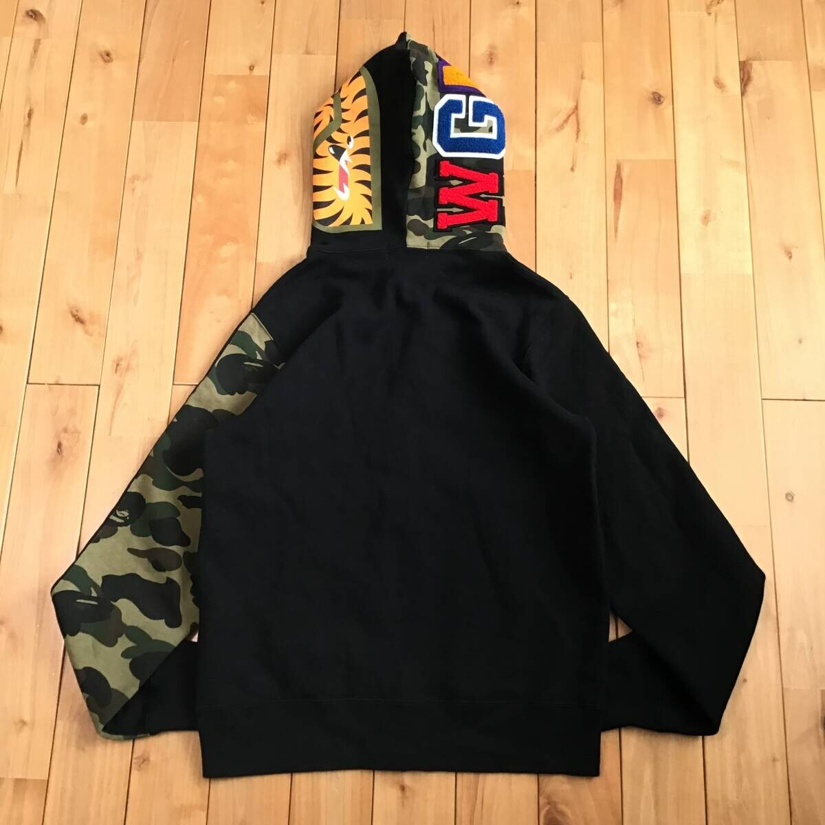 BAPE camo shark full zip hoodie a bathing ape NIGO Black Size M | eBay