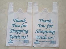 Olermo W Cut Non Woven Shopping Bag || 12 x 7 x 22 in || Pack of 300 Pcs Bags ||