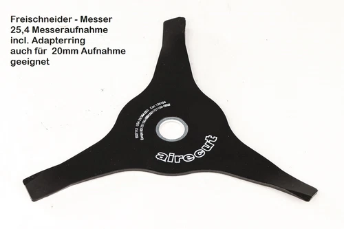 Freischneider Messer High-Lift Gras- Dickichtmesser 3-Zahn 300mm für Motorsense