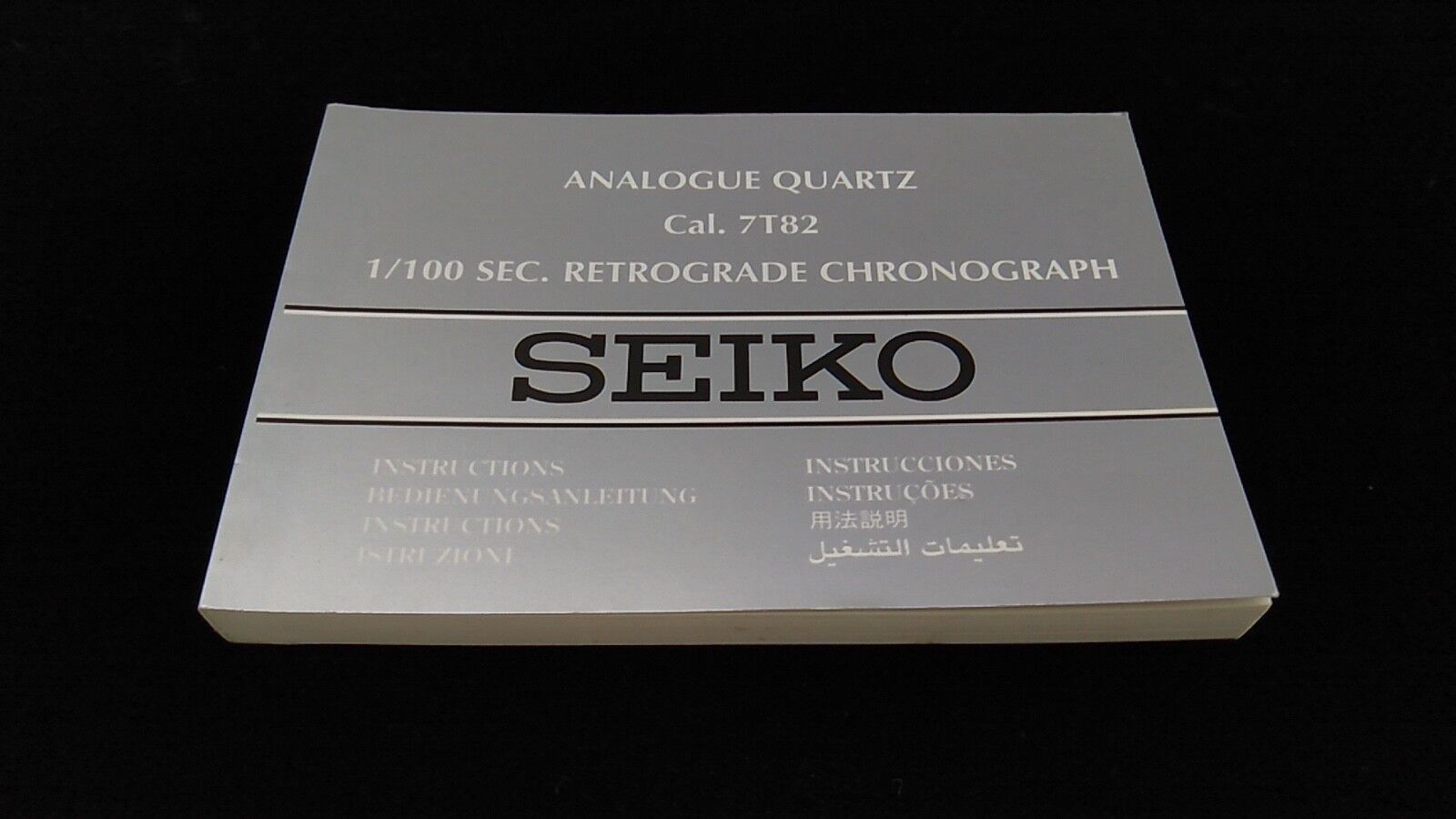 SEIKO Analogue Quartz Watch Manual Instructions Booklets   Chronograph | eBay