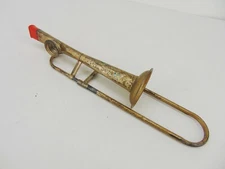 NICE Vintage Metal RED TIP TROMBONE KAZOO From DEL RUBIO TRIPLETS Estate