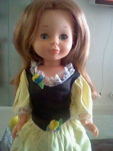 NANCY BLANCANIEVES AÑOS IRIS MARGARITA ANTIGUA VESTIDO ORIGINAL |