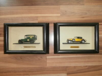 2 création papillon Modellautos Talbot/Packard Sammlerautos Schaukasten Vitrine