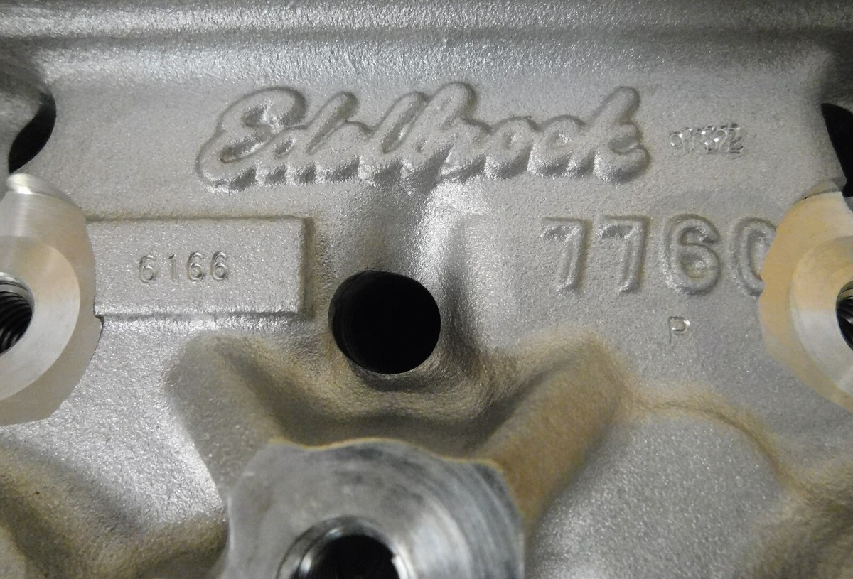 Edelbrock NOS 7760 Victor BB chevy Aluminum Head, 370cc, 115CC