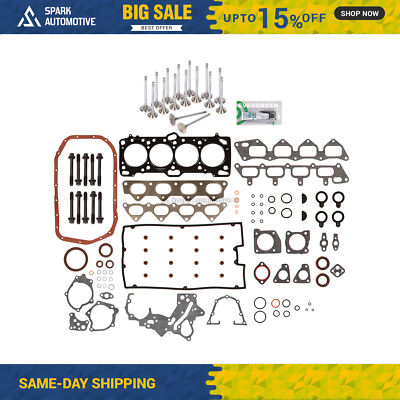 MLS Full Gasket Set Intake Exhaust Valves Fit 93-98 Mitsubishi Eagle 2.0 4G63T