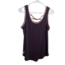 RBX Tank Top Women's Medium Metallic Round Neck Strappy Sleeveless Active Gym