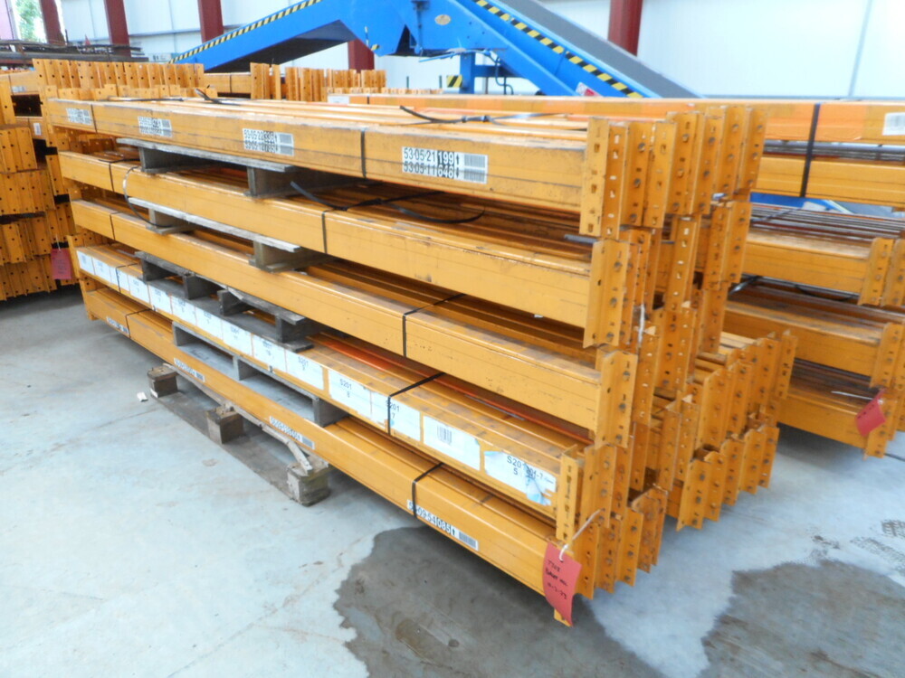 Yellow Racking Bars Link 51 Racking 3.035 Mtr Closed Beam Yellow/orange Cross Bar 120 mm x ...