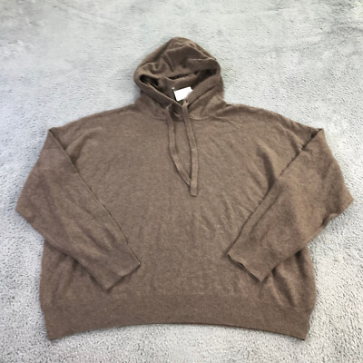 New Gap Hoodie Womens 2XL XXL Pullover Brown Nylon Blend
