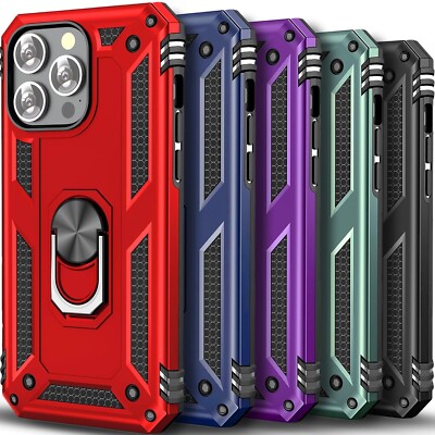 For iPhone 13 Case/13 Pro Max/13 Mini Phone Cover Shockproof + Tempered Glass