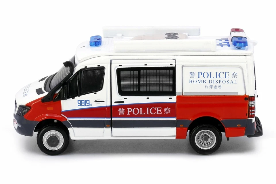 Tiny City 132 Die-cast Model Car - MERCEDES-BENZ Sprinter FL EOD (Red White) - Image 3 of 4