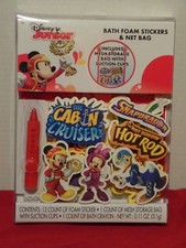 New Disney Junior MIckey Mouse  Friends Bath Tub Foam Stickers  Net Bag 